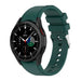 Samsung Galaxy Watch 4 Classic 42mm Silicone Strap Perfect Fit (Dark Green)