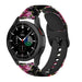 Samsung Galaxy Watch 4 Classic 46mm Pink Flower Siliconen bandje