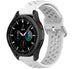 Samsung Galaxy Watch 4 Classic 46mm siliconen bandje met gaatjes (wit)