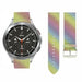Samsung Galaxy Watch 4 Classic leren glitter bandje (regenboog)
