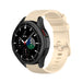 Samsung Galaxy Watch 4 Classic 42mm Luxe Siliconen bandje (beige)