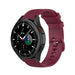 Samsung Galaxy Watch 4 Classic 42mm Premium Silicone Strap (Dark Red)