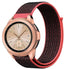 Samsung Galaxy Watch 42mm nylon bandje (zwart/koraal)