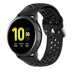 Samsung Galaxy Watch 42mm siliconen band met gaatjes (zwart)