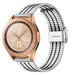 Samsung Galaxy Watch 42mm roestvrij stalen band (zilver/zwart)