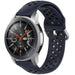 Samsung Galaxy Watch 46mm siliconen bandje met gaatjes (donkerblauw)