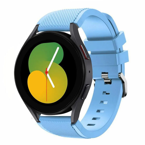 Twill Silicone Strap, on a watch, 3/4 front view