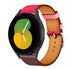 Samsung Galaxy Watch 5 - 40mm leren bandje (knalroze/roodbruin)