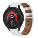 Samsung Galaxy Watch 5 Pro Leather Strap (White)