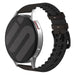 OnePlus Watch Silicone/Leather Strap (Black/Brown)