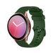 Samsung galaxy watch Active Luxe Siliconen bandje (legergroen)
