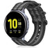 Samsung Galaxy Watch Active nylon gesp band (zwart/grijs)
