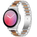 Samsung Galaxy Watch Active stalen resin band (zilver/bruin)