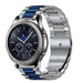 Samsung Gear S3 stalen band (zilver/blauw)