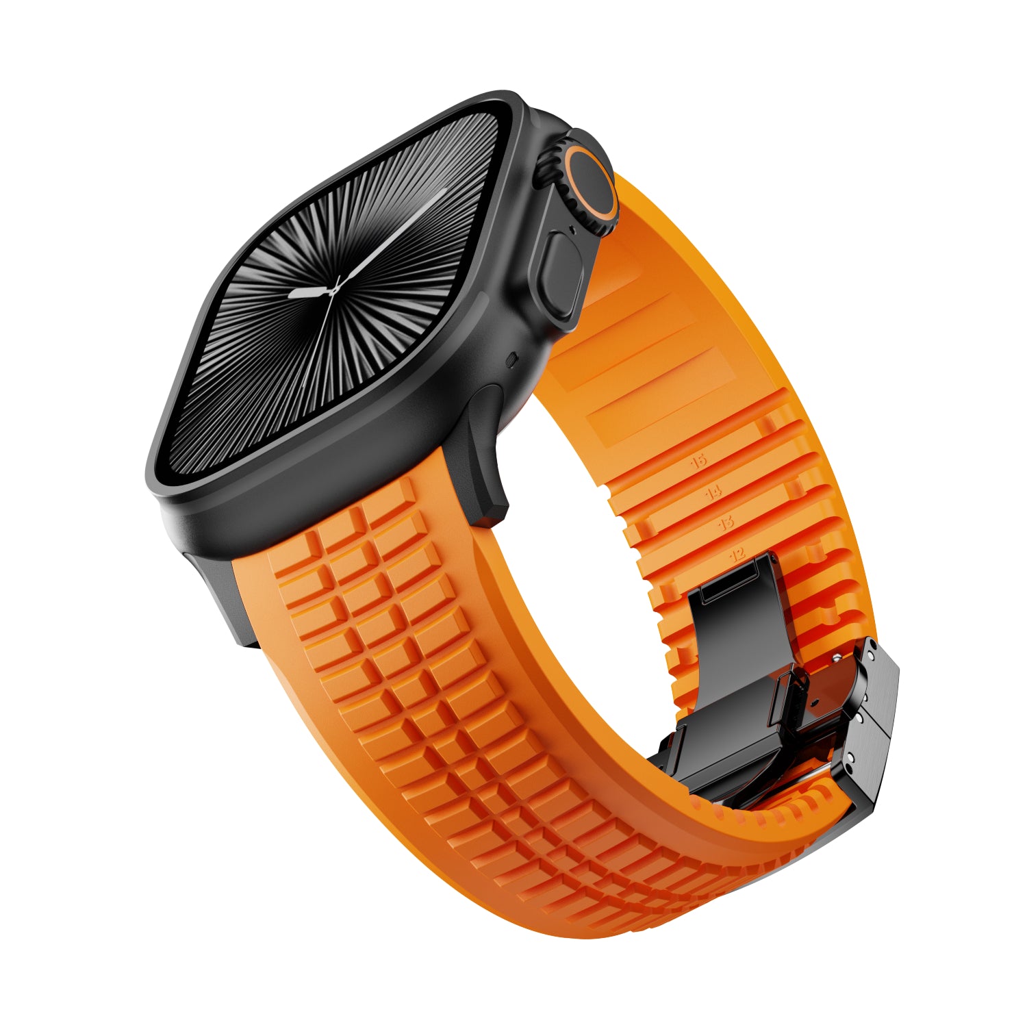 Apple Watch Ultra premium siliconen band (oranje)