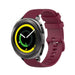 Samsung Gear Sport Luxe Siliconen bandje (donkerrood)