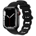 Apple Watch silicone chain band (zwart)
