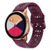 Samsung Galaxy Watch Active siliconen bandje met patroon (bordeaux)