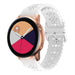 Samsung Galaxy Watch Active siliconen bandje met patroon (wit)