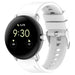 Google Pixel Watch 1/2 siliconen bandje (wit)