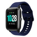 ID205L siliconen bandje (donkerblauw)