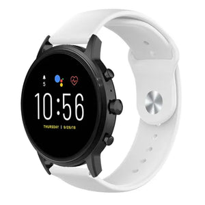 Fossil Gen 4 Explorist (HR) sport band (wit)