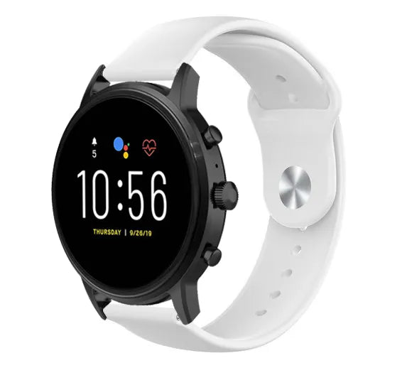 Fossil Gen 4 Explorist (HR) sport band (wit)