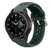 Samsung Galaxy Watch 4 Classic 46mm siliconen bandje met gaatjes (Legergroen)
