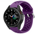 Samsung Galaxy Watch 4 Classic 46mm siliconen bandje met gaatjes (Paars)
