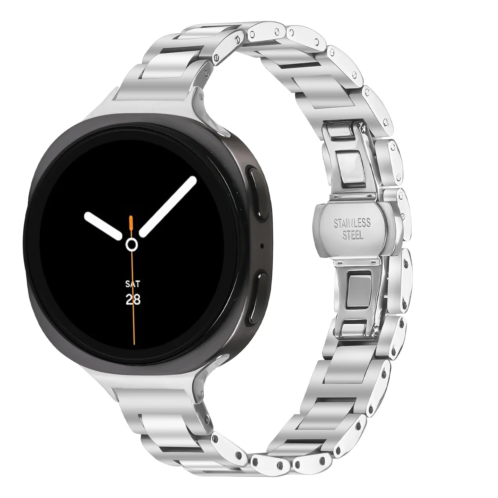 Samsung Galaxy Watch 8 - 40mm Slimfit Steel Strap (Silver)