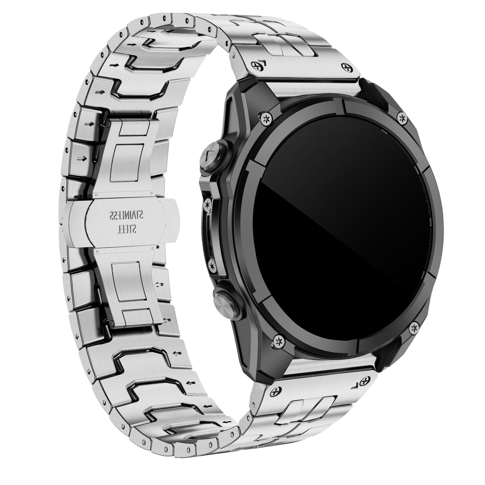 Garmin Enduro 1 / 2 / 3 stalen 'Iron' band (zilver)
