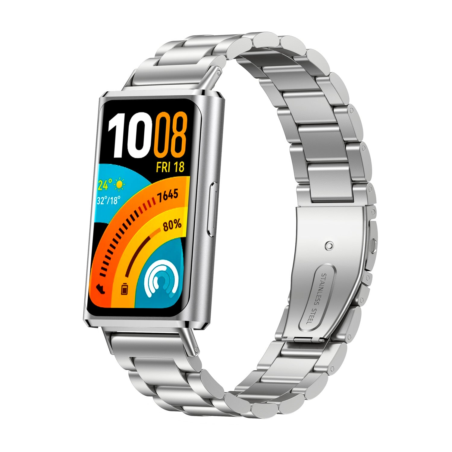 Huawei Band 11 Pro stalen band (zilver)