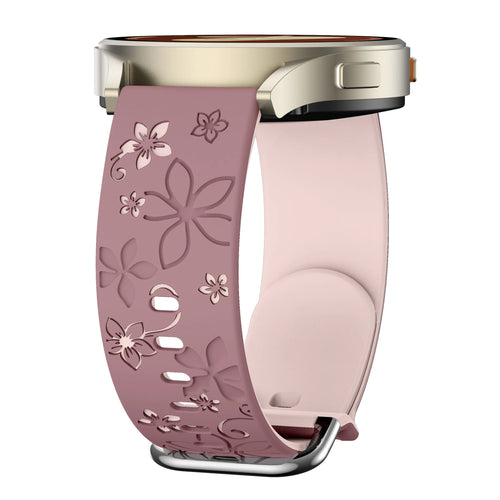 ICE Smart ST 2.0 Round 1.20 Flower Silicone Strap (Smoke Purple/Light Pink)