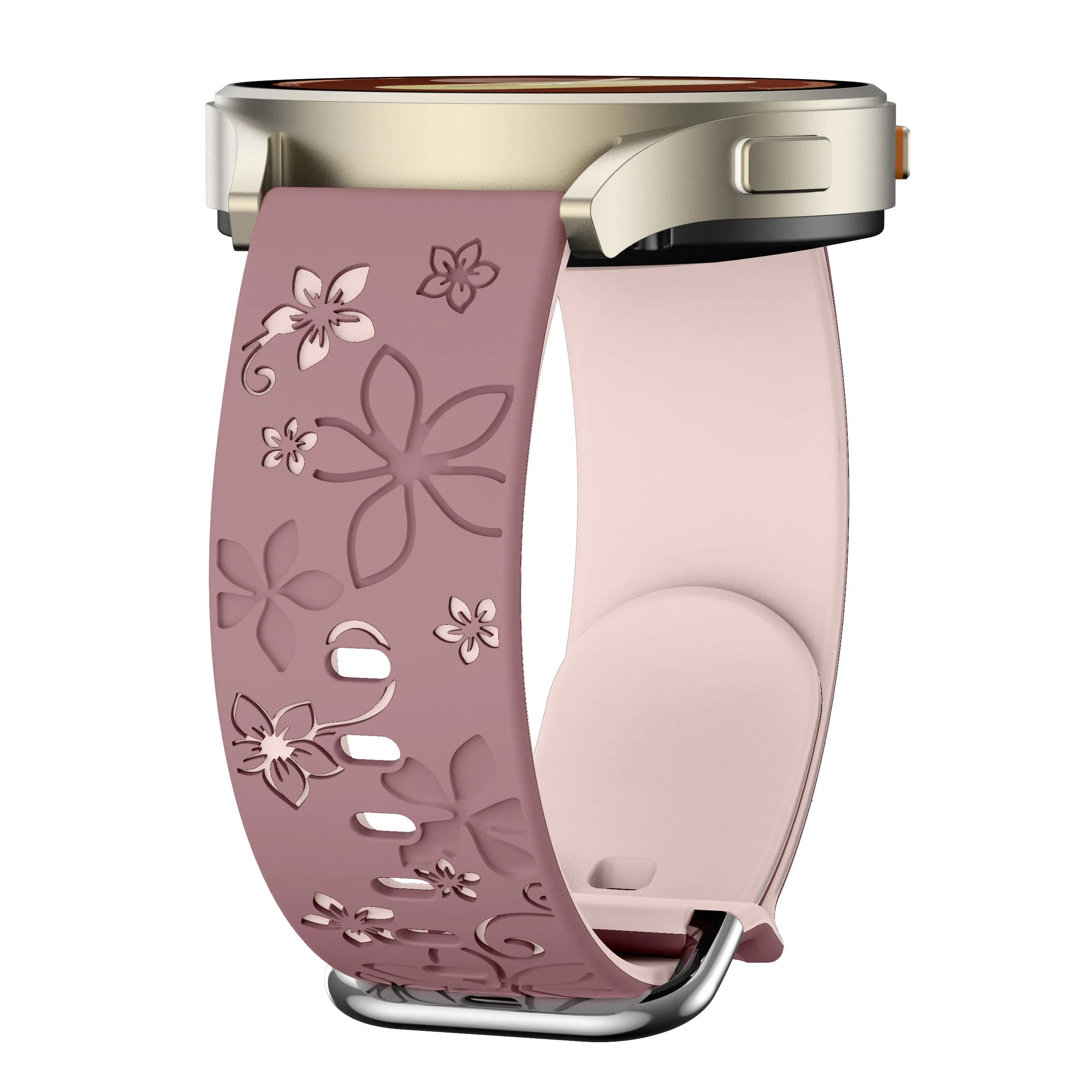 ICE Smart ST 2.0 Round 1.20 Flower Silicone Strap (Smoke Purple/Light Pink)