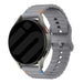 Samsung Galaxy Watch 3 45mm wave siliconen bandje (donkergrijs)