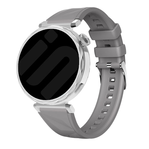 Huawei Watch GT 5 Pro - 42mm premium silicone band (donkergrijs)