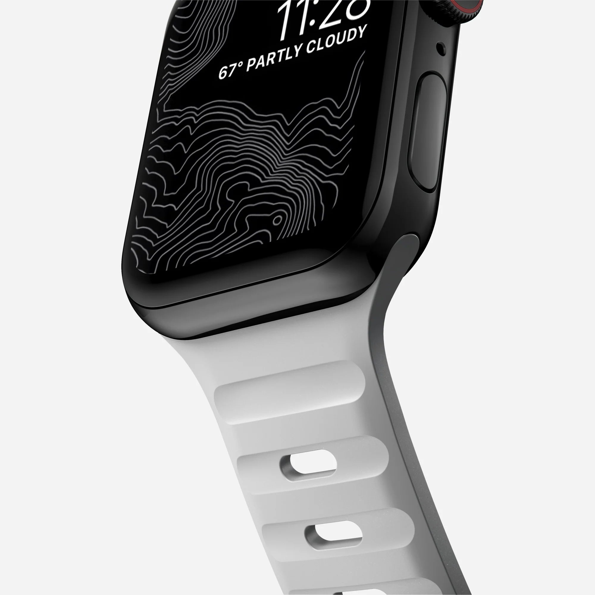 Nomad Sport Apple Watch siliconen bandje (lunar gray)