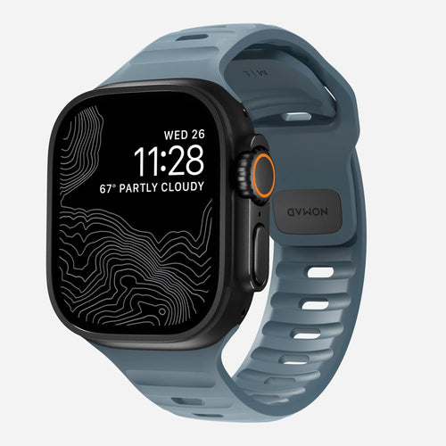 Nomad Sport Apple Watch siliconen bandje (marine blauw)
