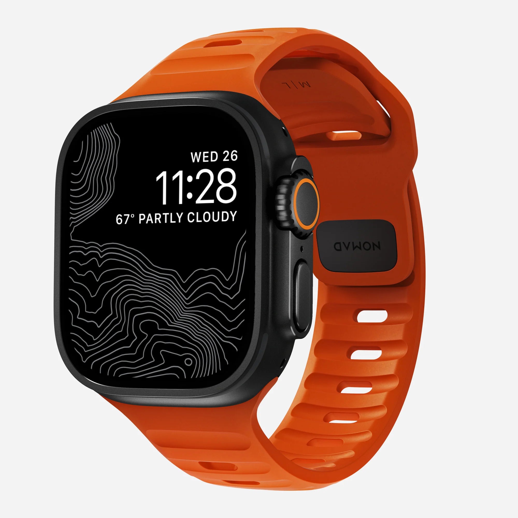 Nomad Sport Apple Watch siliconen bandje (ultra orange)