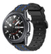 Samsung Galaxy Watch 3 45mm sport gesp band (zwart/blauw)