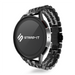Xiaomi Mi Watch duo stalen schakel band (zwart/zilver)