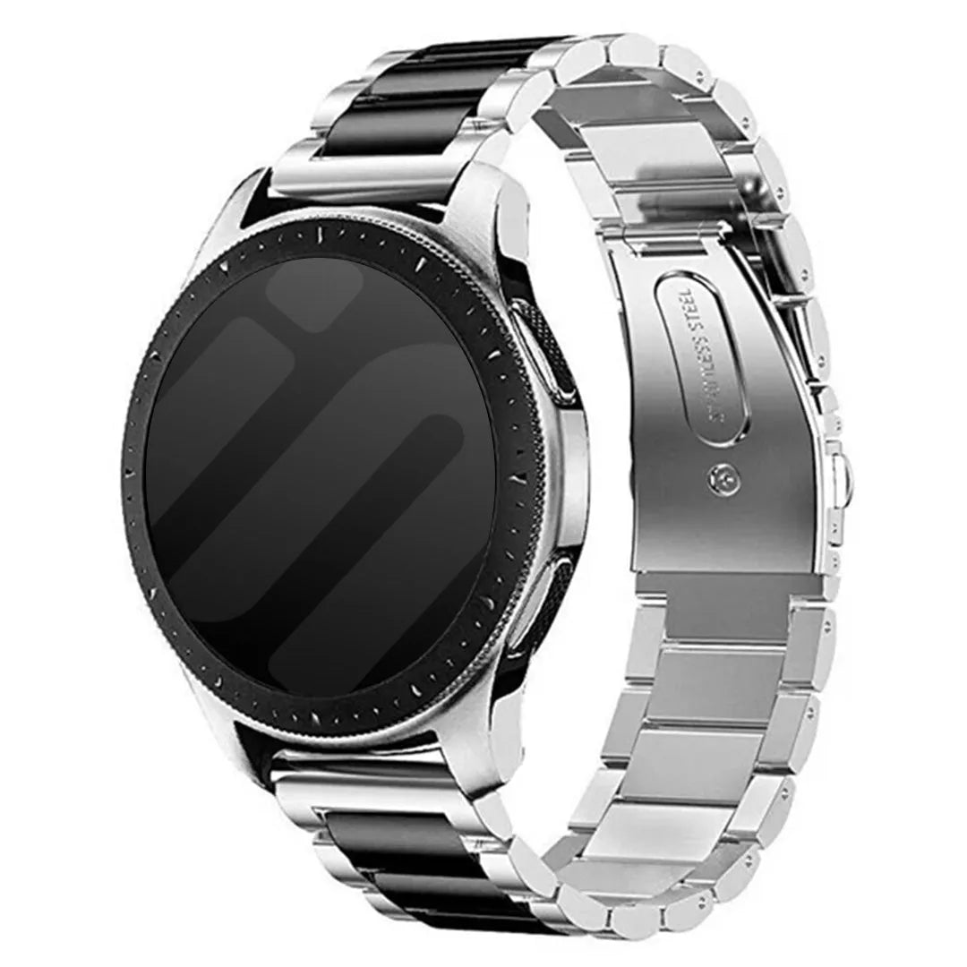 Coros Pace 4 stalen band (zilver/zwart)