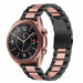 Samsung Galaxy Watch 3 41mm stalen band (zwart/roze) 