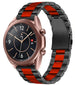 Samsung Galaxy Watch 3 41mm stalen band (zwart/rood)