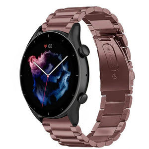 Steel Strap, bronze, on a watch, 3/4 front view