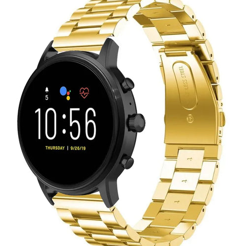 Fossil Gen 4 Explorist (HR) stalen band (goud)