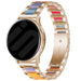 Amazfit Active stalen resin bandje (roségoud/kleurrijk)