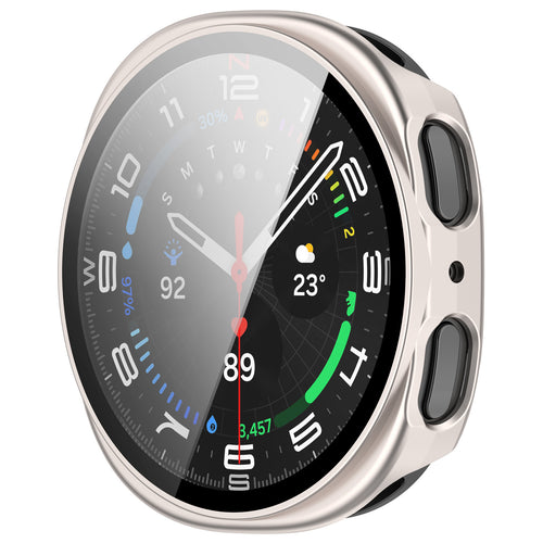 Samsung Galaxy Watch 8 - 40mm / 9 - 40mm hard case met glas (sterrenlicht)