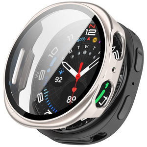 Samsung Galaxy Watch 8 - 40mm / 9 - 40mm hard case met glas (sterrenlicht)