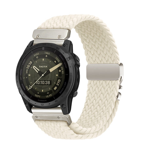 Garmin Descent MK3i - 43mm Braided Strap P-Buckle (Starlight)